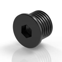 Závitová redukce BS835B pro motocykly Aprilia - černá, do konců řídítek, 1ks